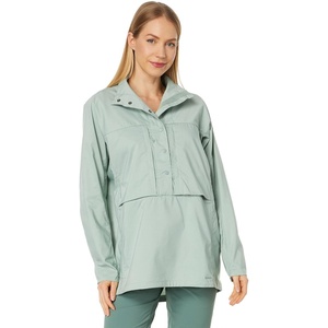 image:imageFjllrven Abisko Hike Anorak Jacket for Women  Durable and Stylish Long Sleeves with Pullover Style and Spread CollarMisty Green