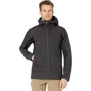 image:imageFjllrven Abisko Lite Mens Trekking Jacket  Lightweight Stretch Comfortable WindResistant Fabric  Hiking TrekkingDark GreyBlack