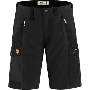 image:imageFjllrven Abisko Mens Shorts  Stretch Panels Reinforced Areas Durable Fabric  Hiking TrekkingBlack