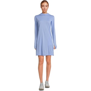 image:imageFjllrven Abisko Sun Hoodie Womens Dress  Sun Protection Lightweight Stretch Fabric Hiking TravelUltramarine