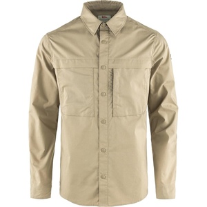 image:imageFjllrven Abisko Trail Mens Long Sleeve Trekking Shirt  Comfortable Lightweight Breathable Fabric  Hiking TrekkingFossil