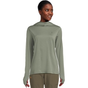image:imageFjllrven Abisko Womens Long Sleeve Shirt  Comfortable Lightweight Breathable Fabric  Hiking TravelPatina Green