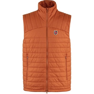 image:imageFjllrven Expedition XLatt Mens Vest  Water and Wind Resistant Insulated Lightweight Packable  Hiking TravelTerracotta Brown