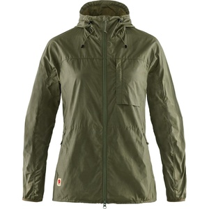 image:imageFjllrven High Coast Wind Womens Wind Jacket  Wind Resistant Shell Lightweight Fabric Packable Design  Hiking TrekkingGreen
