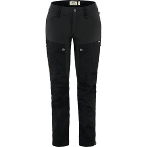 image:imageFjllrven Keb Curved Womens Trekking Trousers  Water Resistant Vented Reinforced Fabric Curved Fit  Hiking TrekkingBlack