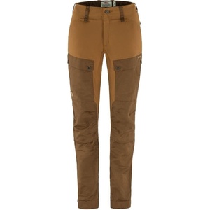 image:imageFjllrven Keb Curved Womens Trekking Trousers  Water Resistant Vented Reinforced Fabric Curved Fit  Hiking TrekkingTimber BrownChestnut