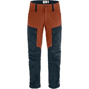 image:imageFjllrven Keb Mens Trekking Trousers  Durable Water Resistant Vented Reinforced Stretch Fabric  Hiking TrekkingDark NavyAutumn Leaf