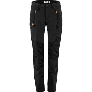 image:imageFjllrven Nikka Curved Womens Trekking Trousers  Water Resistant Reinforced Fabric Curved Fit  Hiking TrekkingBlack