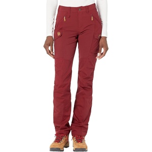 image:imageFjllrven Nikka Curved Womens Trekking Trousers  Water Resistant Reinforced Fabric Curved Fit  Hiking TrekkingBordeaux Red