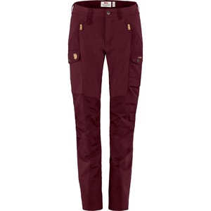 image:imageFjllrven Nikka Curved Womens Trekking Trousers  Water Resistant Reinforced Fabric Curved Fit  Hiking TrekkingDark Garnet