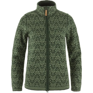 image:imageFjllrven Snow Cardigan Womens SweaterDeep Forest