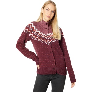 image:imageFjllrven Womens Ovik Knit CardiganDark Garnet