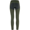 image:imageFjllrven Abisko Pro Womens Trekking Tights  Stretch Panels Reinforced Knees Durable Fabric  Hiking TrekkingDeep ForestIron Grey