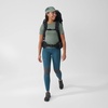 image:imageFjllrven Abisko Pro Womens Trekking Tights  Stretch Panels Reinforced Knees Durable Fabric  Hiking TrekkingIndigo BlueIron Grey