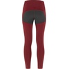 image:imageFjllrven Abisko Pro Womens Trekking Tights  Stretch Panels Reinforced Knees Durable Fabric  Hiking TrekkingPomegranate RedIron Grey