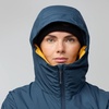 image:imageFjllrven Bergtagen 60 Insulation Womens Jacket  Lightweight Insulation Packable Warmth Technical Fit  Hiking TrekkingMountain BlueMustard Yellow