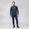image:imageFjllrven Bergtagen Merino 190 Mens Long Sleeve Shirt  Temperature Control Breathable Wool Warmth  Hiking TrekkingMountain Blue