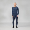 image:imageFjllrven Bergtagen Merino 190 Womens Long Sleeve Shirt  Temperature Control Breathable Wool Warmth  Hiking TrekkingMountain Blue