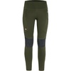 image:imageFjllrven Abisko Womens Trekking Tights  Moisture Wicking Fabric Lightweight Comfortable Stretch  Hiking TrekkingDeep Forest