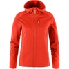 image:imageFjllrven Keb Fleece Womens Hooded Jacket  Insulated Fleece Breathable Warmth Durable Construction  Hiking TrekkingFlame Orange