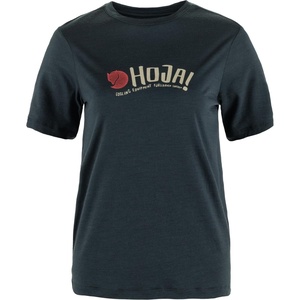image:imageFjallraven Hoja Wool Womens Short Sleeve Shirt Merino Wool Blend  Regular FitDark Navy