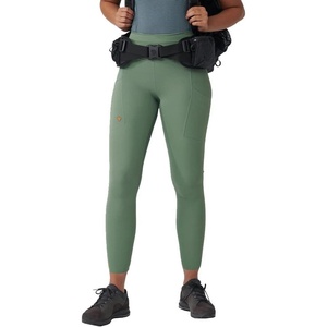 image:imageFjllrven Abisko Womens Tights  Moisture Wicking Fabric Lightweight Comfortable Stretch  Hiking TrekkingPatina Green