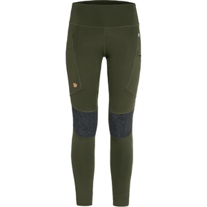 image:imageFjllrven Abisko Womens Trekking Tights  Moisture Wicking Fabric Lightweight Comfortable Stretch  Hiking TrekkingDeep Forest