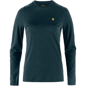 image:imageFjllrven Bergtagen Merino 190 Womens Long Sleeve Shirt  Temperature Control Breathable Wool Warmth  Hiking TrekkingMountain Blue