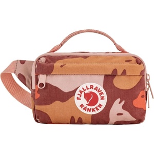 image:imageFjllrven Kanken Graphics Hip Pack  Durable Vinylon Fabric Compact Storage Adjustable Strap  Travel CommutingChalkRoseHidden Animals