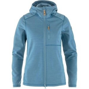 image:imageFjllrven Keb Fleece Womens Hooded Jacket  Insulated Fleece Breathable Warmth Durable Construction  Hiking TrekkingDawn Blue