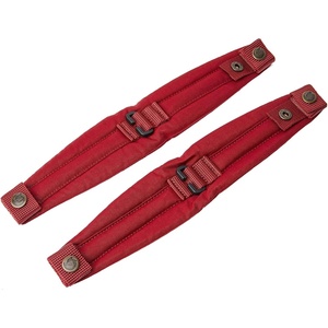 image:imageFjllrven Kanken Replacment Shoulder Pads  Padded Comfortable Snap Attachment Adjustable Fit  Travel Fog One SizeOx Red