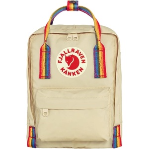 image:imageFjllrven Unisex Kanken Rainbow Mini Laptop Backpack  Lightweight amp Waterresistant  Vinylon F Fabric Warm YellowRainbow Pattern One Size One SizeLight Oakrainbow Pattern