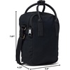 image:imageFjllrven Kanken No 2 Black Sling  Durable G1000 Fabric Premium Leather Details  Travel Black One SizeBlack