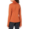image:imageFjllrven Abisko Lite Womens Half Zip Fleece  Breathable Comfortable Lightweight Fleece Warmth  Hiking Trekking Terracotta Brown S