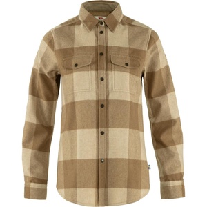image:imageFjallraven Canada Womens Long Sleeve Shirt Wool Blend  Relaxed FitBuckwheat BrownLight Beige
