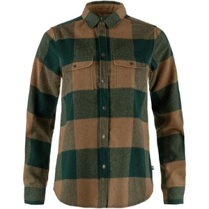 image:imageFjallraven Canada Womens Long Sleeve Shirt Wool Blend  Relaxed FitDeep PatinaBuckwheat Brown