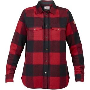 image:imageFjallraven Canada Womens Long Sleeve Shirt Wool Blend  Relaxed FitRed