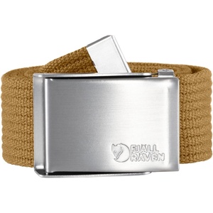 image:imageFjllrven Canvas Belt for Men and Women  MilitaryStyle Sliding Buckle with Antiqued Brass Hardware Durable and Lightweight Buckwheat Brown One Size One Size