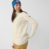 image:imageFjllrven UnisexAdult vik Cable Knit Roller Neck WDark Grey