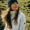 image:imageFjllrven UnisexAdult vik Cable Knit Roller Neck WDark Grey