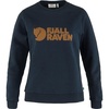 image:imageFjllrven Logo Sweater Womens Sweatshirt  Soft Fleece Classic Crewneck Organic Cotton Blend  Hiking TravelDark Navy
