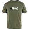 image:imageFjallraven Hoja Wool Mens Short Sleeve Shirt Merino Wool Blend  Regular FitLaurel Green